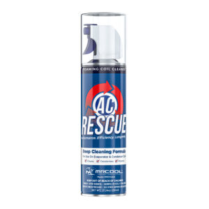 MMCFOAM The MRCOOL A/C Rescue foaming cleaner helps to clean, disinfect, and protect your HVAC equipment, thus lengthening their lifespans and allowing them to run at its most optimal operation.